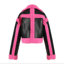 Load image into Gallery viewer, Popping pink faux shearling
