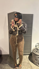 Load image into Gallery viewer, Faux brown shearling
