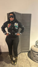 Load image into Gallery viewer, Daisy Varsity jacket
