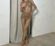 Load image into Gallery viewer, Lacy jumpsuit with skirt
