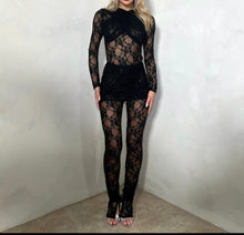 Load image into Gallery viewer, Lacy jumpsuit with skirt
