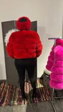 Load image into Gallery viewer, Cherry luxury fur jacket

