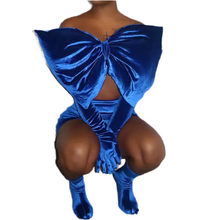 Load image into Gallery viewer, Blue bow set
