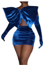 Load image into Gallery viewer, Blue bow set
