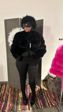 Load image into Gallery viewer, Black luxury crop fur
