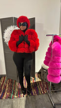 Load image into Gallery viewer, Cherry luxury fur jacket
