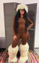 Load image into Gallery viewer, High Mongolian fur boots beige or black boots
