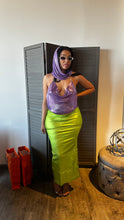 Load image into Gallery viewer, Purple metal mesh hoodie halter
