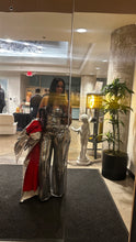 Load image into Gallery viewer, Silver sequin pant set
