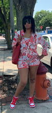 Load image into Gallery viewer, Red paisley resort set
