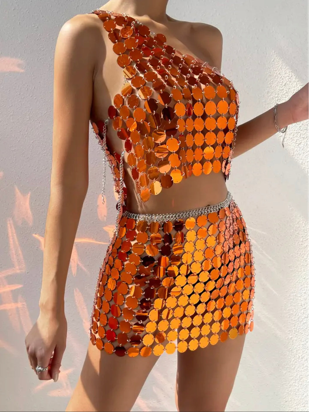 Orange coin set