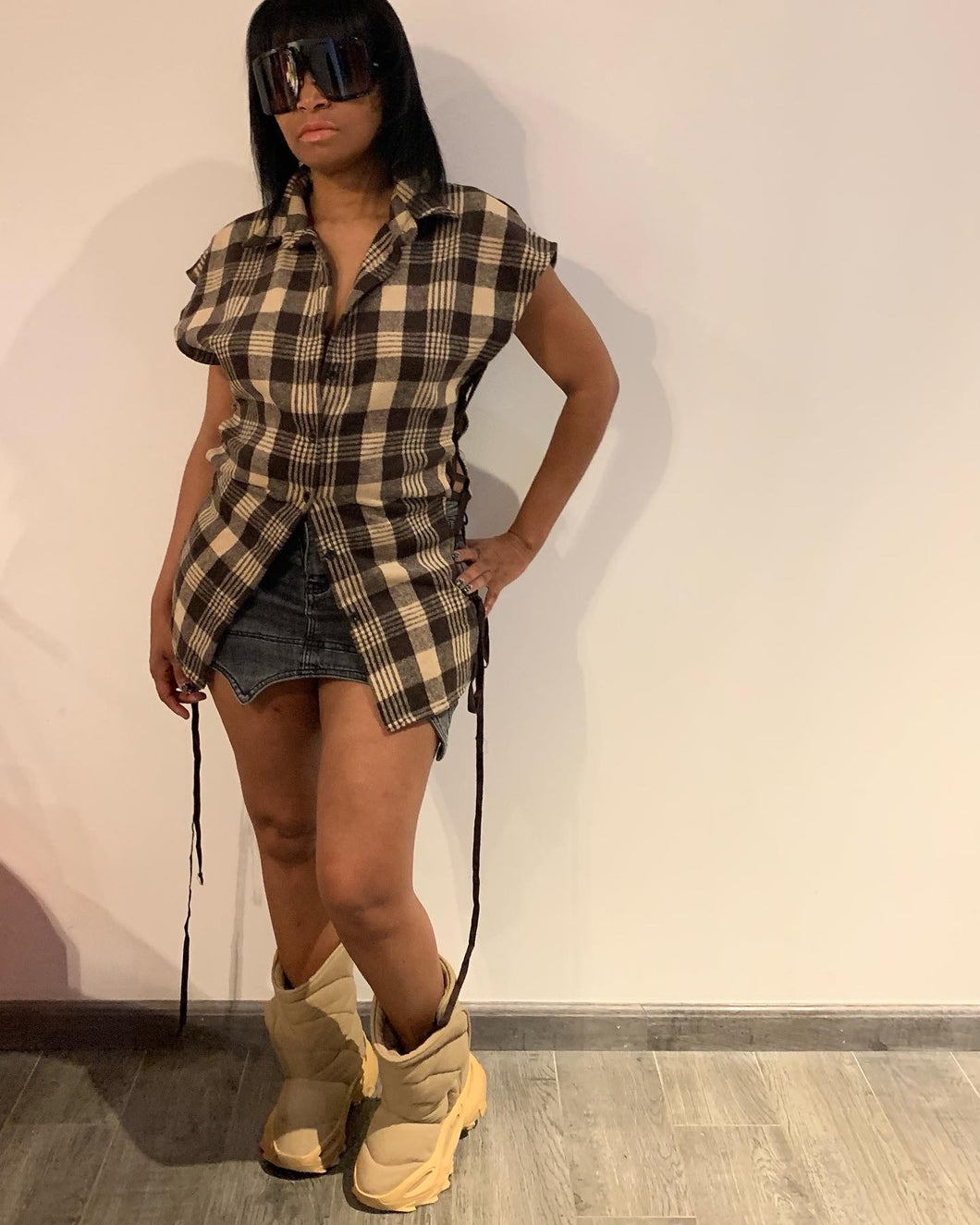 Lace flannel