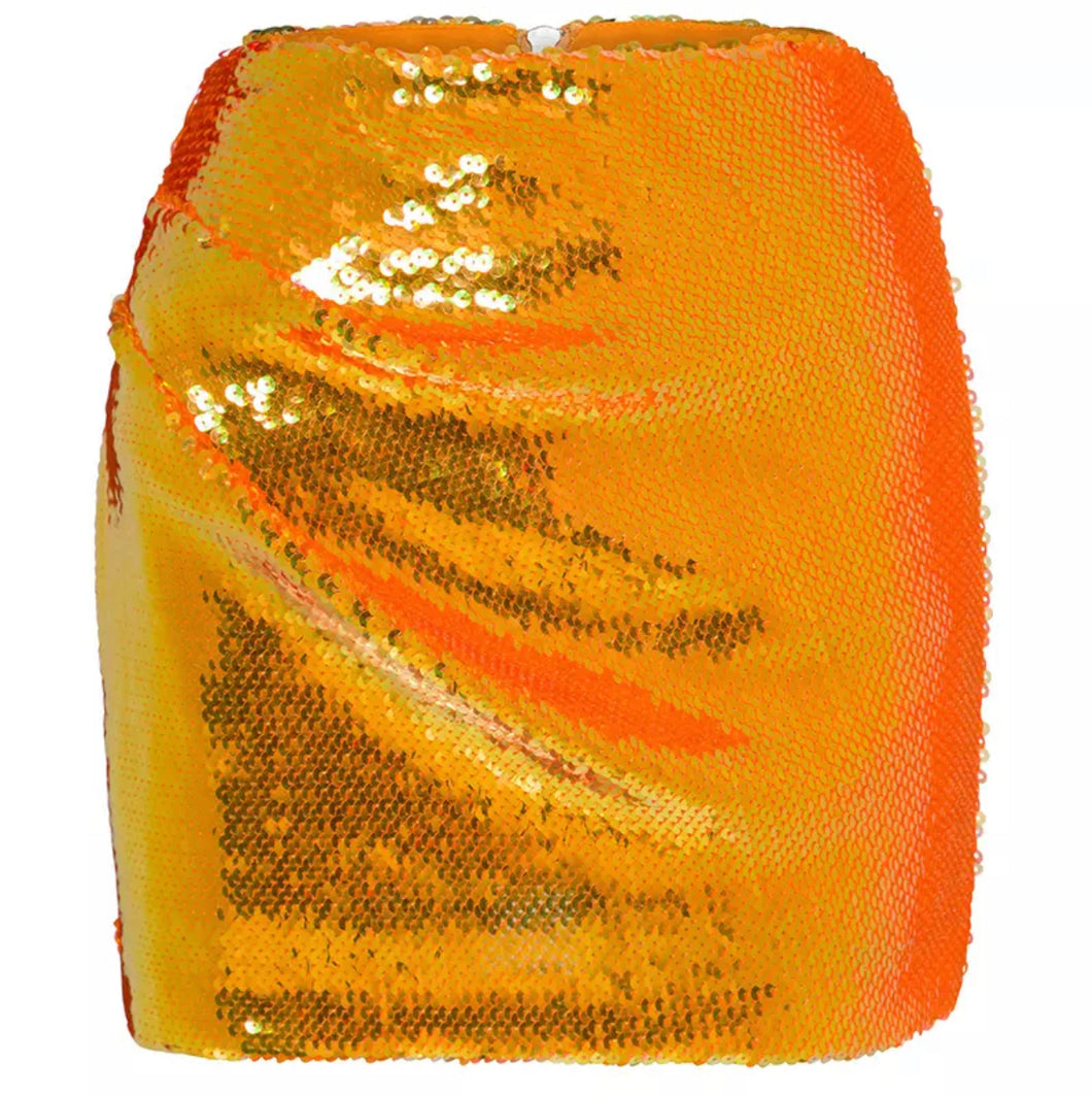 Orange glam skirt